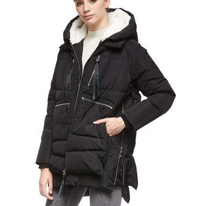 Orolay Women's Thickened Down Jacket Black large